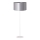 Duolla - Lámpara de pie CANNES 1xE27/15W/230V Ø 45 cm plata/blanco