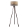 Duolla - Lámpara de pie DUO 1xE27/60W/230V diá. 44 cm beige/gris/marrón