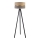 Duolla - Lámpara de pie DUO 1xE27/60W/230V diá. 44 cm beige/gris/wenge