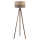 Duolla - Lámpara de pie DUO 1xE27/60W/230V diá. 44 cm beige/gris/wenge