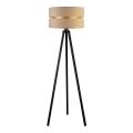 Duolla - Lámpara de pie DUO 1xE27/60W/230V diá. 44 cm beige/wenge