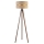 Duolla - Lámpara de pie DUO 1xE27/60W/230V diá. 44 cm beige/wenge