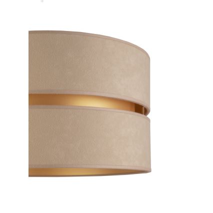 Duolla - Lámpara de pie DUO 1xE27/60W/230V diá. 44 cm beige/wenge