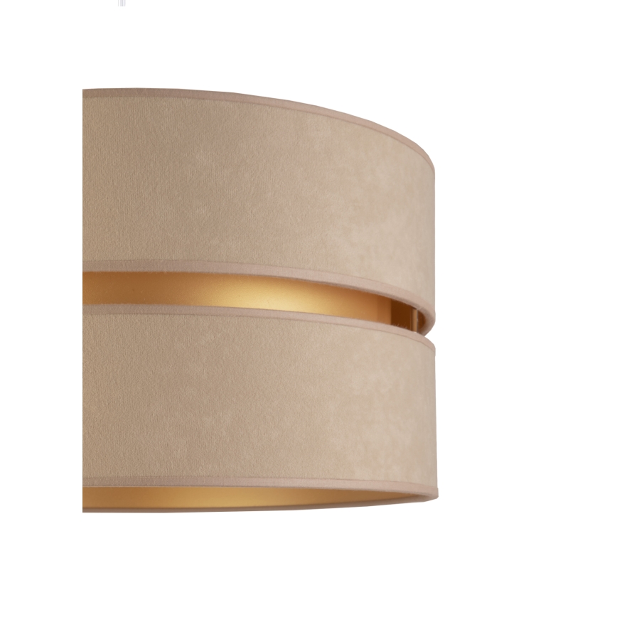 Duolla - Lámpara de pie DUO 1xE27/60W/230V diá. 44 cm beige/wenge