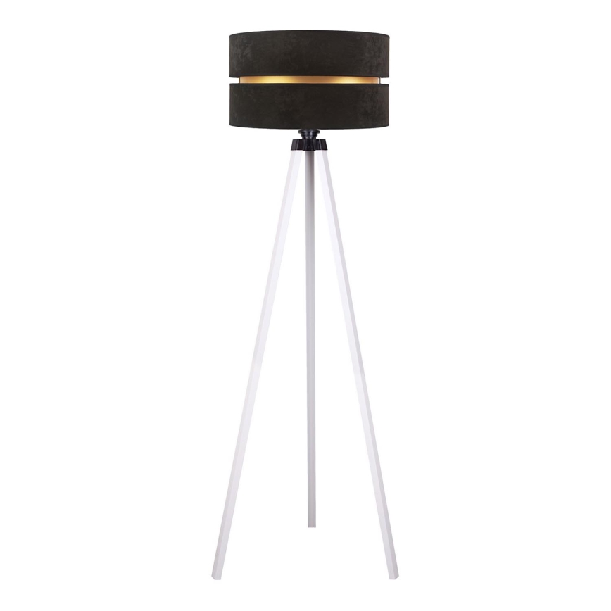 Duolla - Lámpara de pie DUO 1xE27/60W/230V diá. 44 cm negro/blanco
