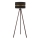 Duolla - Lámpara de pie DUO 1xE27/60W/230V diá. 44 cm negro/marrón