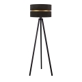 Duolla - Lámpara de pie DUO 1xE27/60W/230V diá. 44 cm negro/wenge