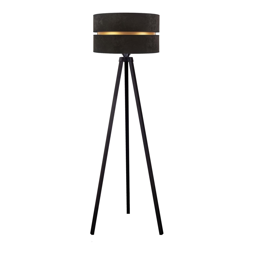 Duolla - Lámpara de pie DUO 1xE27/60W/230V diá. 44 cm negro/wenge