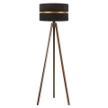Duolla - Lámpara de pie DUO 1xE27/60W/230V diá. 44 cm negro/wenge