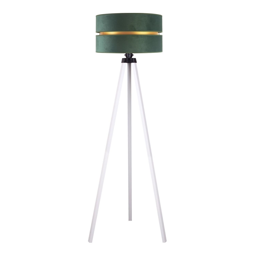 Duolla - Lámpara de pie DUO 1xE27/60W/230V diá. 44 cm verde/blanco