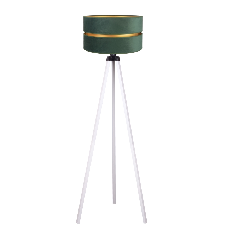 Duolla - Lámpara de pie DUO 1xE27/60W/230V diá. 44 cm verde/blanco