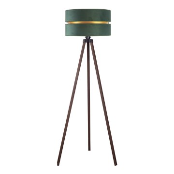 Duolla - Lámpara de pie DUO 1xE27/60W/230V diá. 44 cm verde/marrón