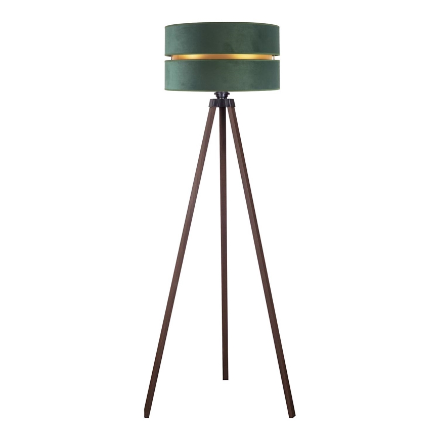 Duolla - Lámpara de pie DUO 1xE27/60W/230V diá. 44 cm verde/marrón