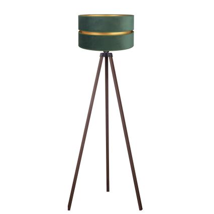 Duolla - Lámpara de pie DUO 1xE27/60W/230V diá. 44 cm verde/marrón