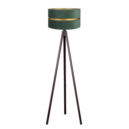 Duolla - Lámpara de pie DUO 1xE27/60W/230V diá. 44 cm verde/wenge