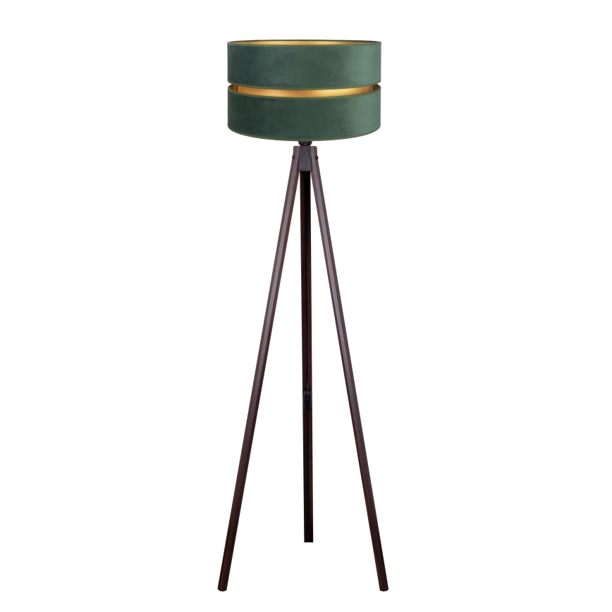 Duolla - Lámpara de pie DUO 1xE27/60W/230V diá. 44 cm verde/wenge