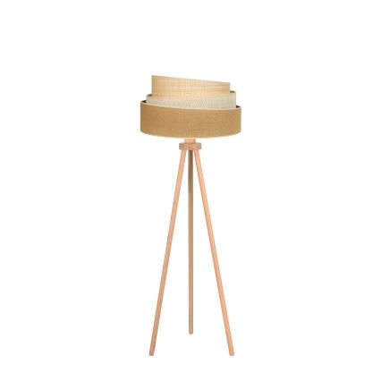 Duolla - Lámpara de pie YUTE TRIO 1xE27/15W/230V diá. 45 cm marrón/gris/beige