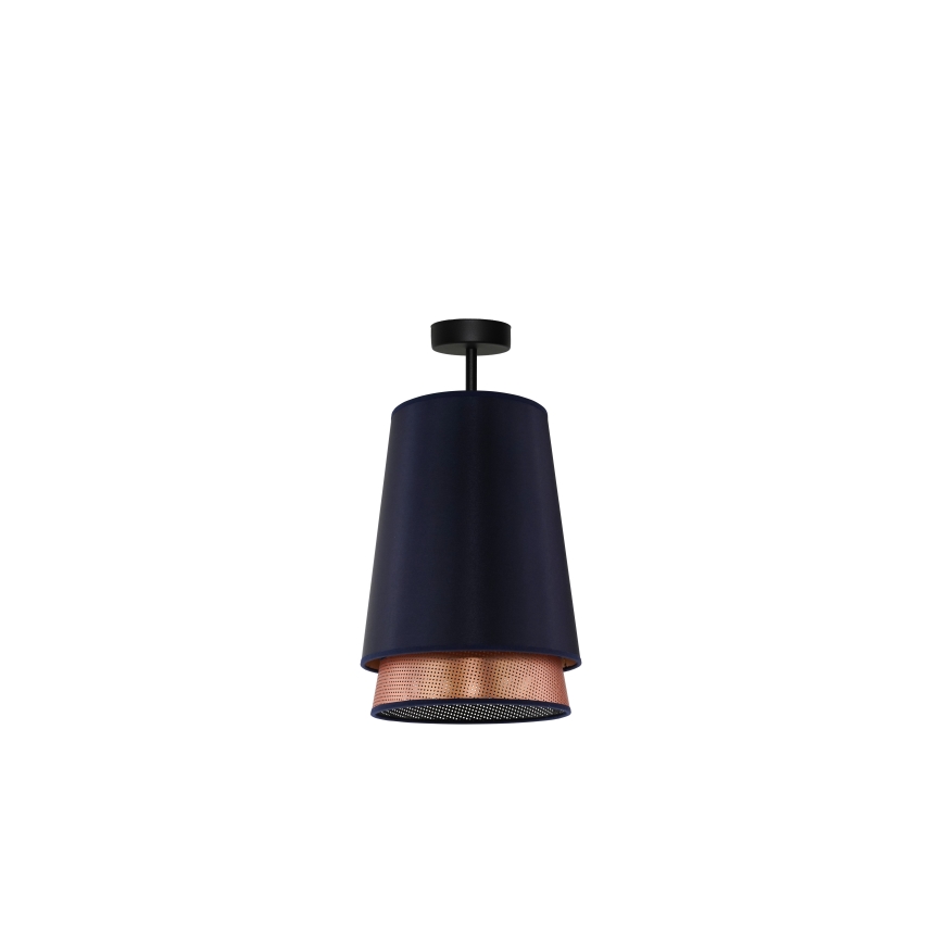 Duolla - Lámpara de techo BELL SHINY 1xE27/15W/230V diá. 25 cm azul/cobre
