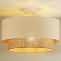 Duolla - Lámpara de techo BOHO 1xE27/15W/230V diá. 45 cm color crema/marrón