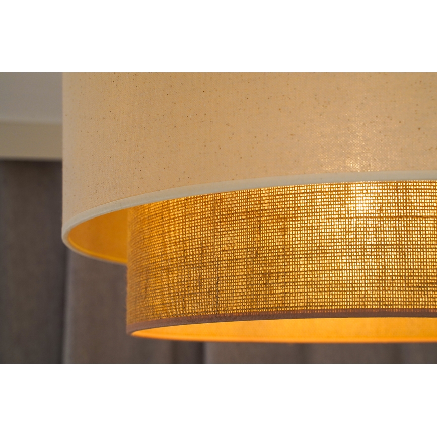 Duolla - Lámpara de techo BOHO 1xE27/15W/230V Ø 45 cm beige/marrón