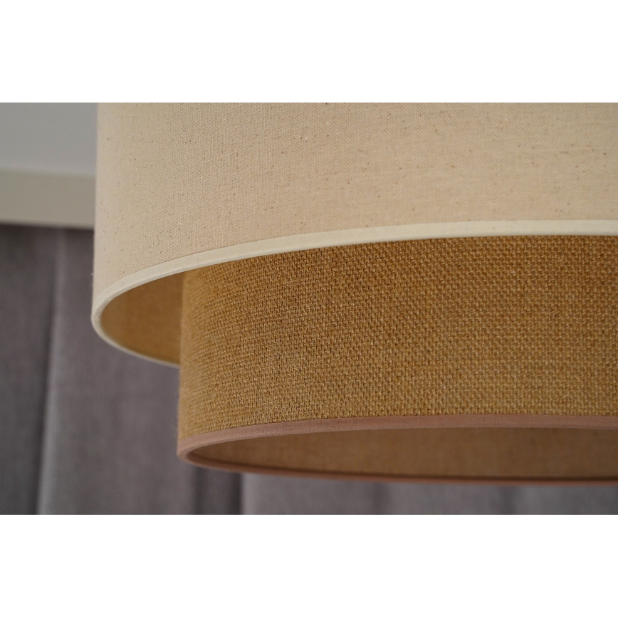 Duolla - Lámpara de techo BOHO 1xE27/15W/230V Ø 45 cm beige/marrón