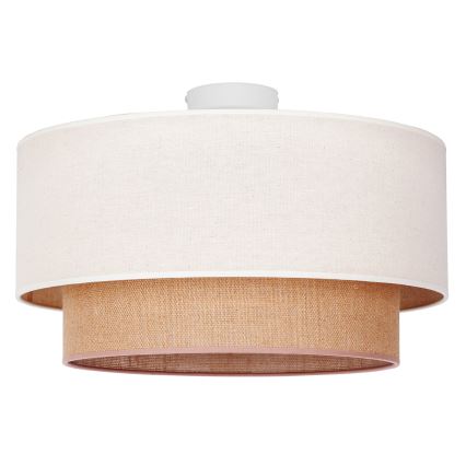 Duolla - Lámpara de techo BOHO 1xE27/15W/230V Ø 45 cm beige/marrón