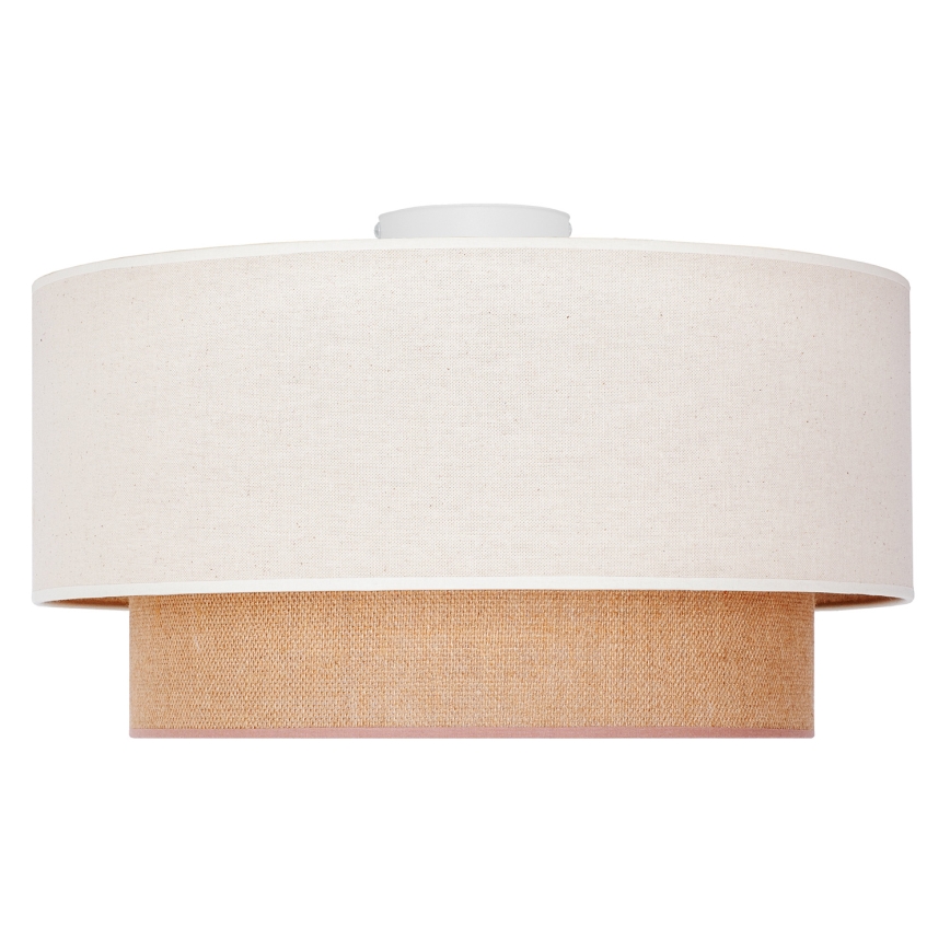 Duolla - Lámpara de techo BOHO 1xE27/15W/230V Ø 45 cm beige/marrón