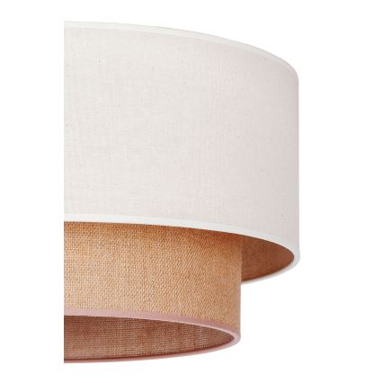 Duolla - Lámpara de techo BOHO 1xE27/15W/230V Ø 45 cm beige/marrón