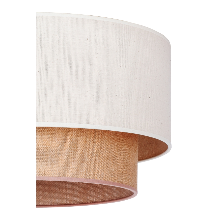 Duolla - Lámpara de techo BOHO 1xE27/15W/230V Ø 45 cm beige/marrón