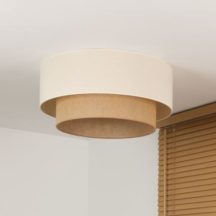 Duolla - Lámpara de techo BOHO 3xE27/15W/230V Ø 60 cm crema/beige