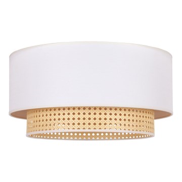 Duolla - Lámpara de techo BOHO 3xE27/15W/230V Ø 60 cm crema/rattán