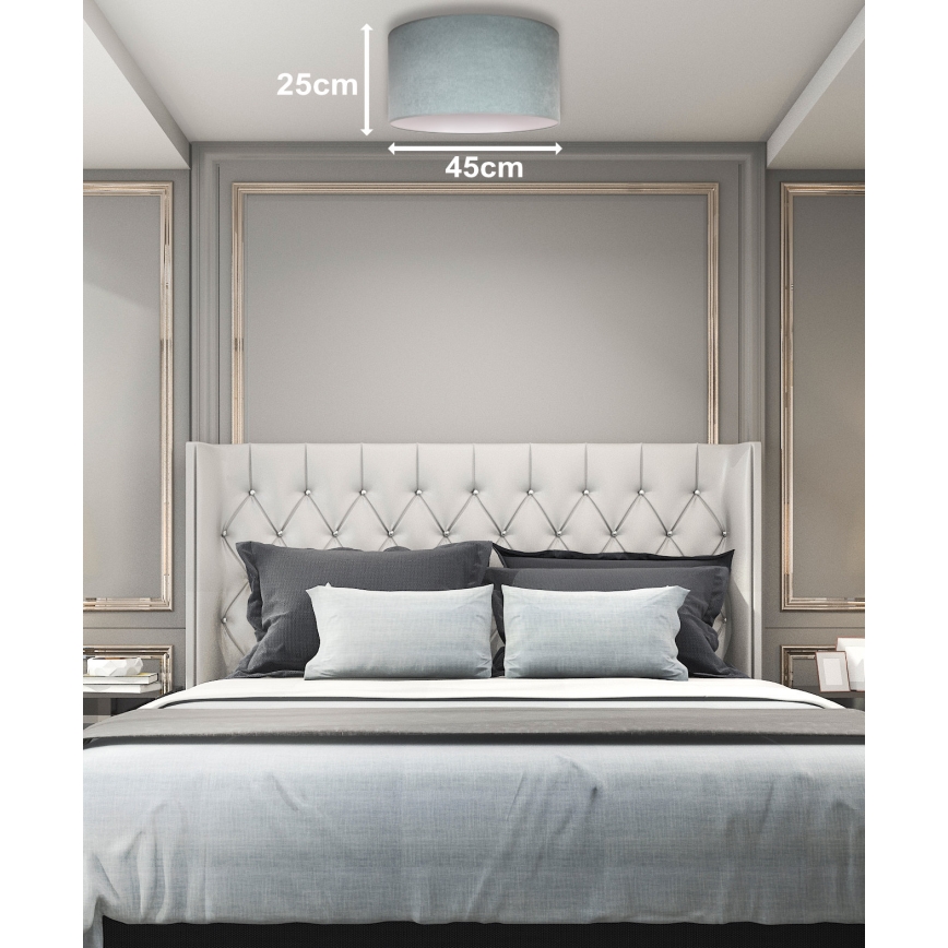 Duolla - Lámpara de techo BRISTOL 1xE27/15W/230V Ø 45 cm verde/blanco