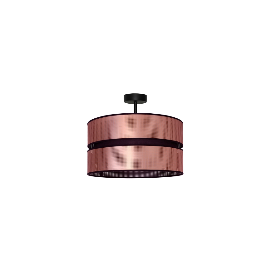Duolla - Lámpara de techo COPPER SHINY 1xE27/15W/230V diá. 40 cm cobre/negro