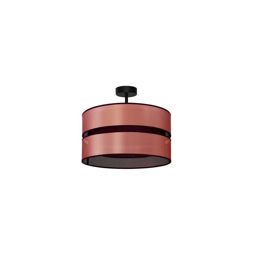 Duolla - Lámpara de techo COPPER SHINY 1xE27/15W/230V diá. 40 cm cobre/negro