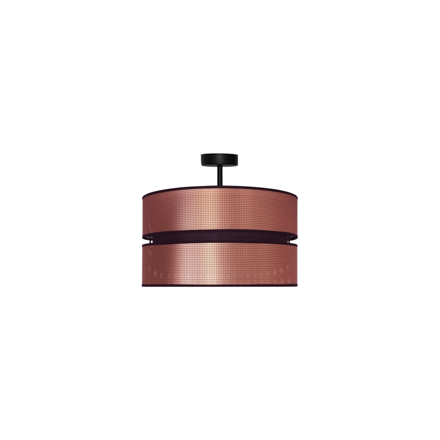 Duolla - Lámpara de techo COPPER SHINY 1xE27/15W/230V diá. 40 cm cobre/negro