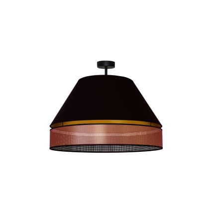 Duolla - Lámpara de techo COPPER SHINY 1xE27/15W/230V diá. 60 cm negro/cobre