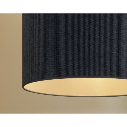 Duolla - Lámpara de techo CORDUROY 1xE27/15W/230V diá. 40 cm azul oscuro