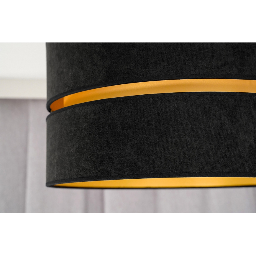 Duolla - Lámpara de techo DUO 1xE27/15W/230V diá. 40 cm negro/dorado