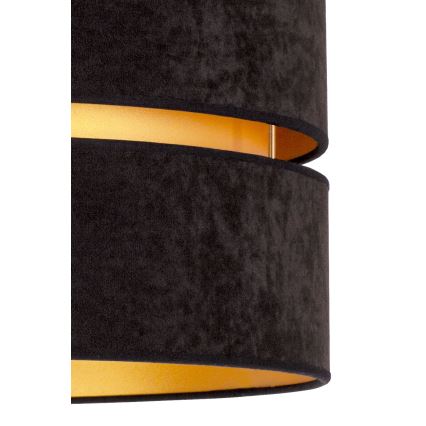 Duolla - Lámpara de techo DUO 1xE27/15W/230V diá. 40 cm negro/dorado