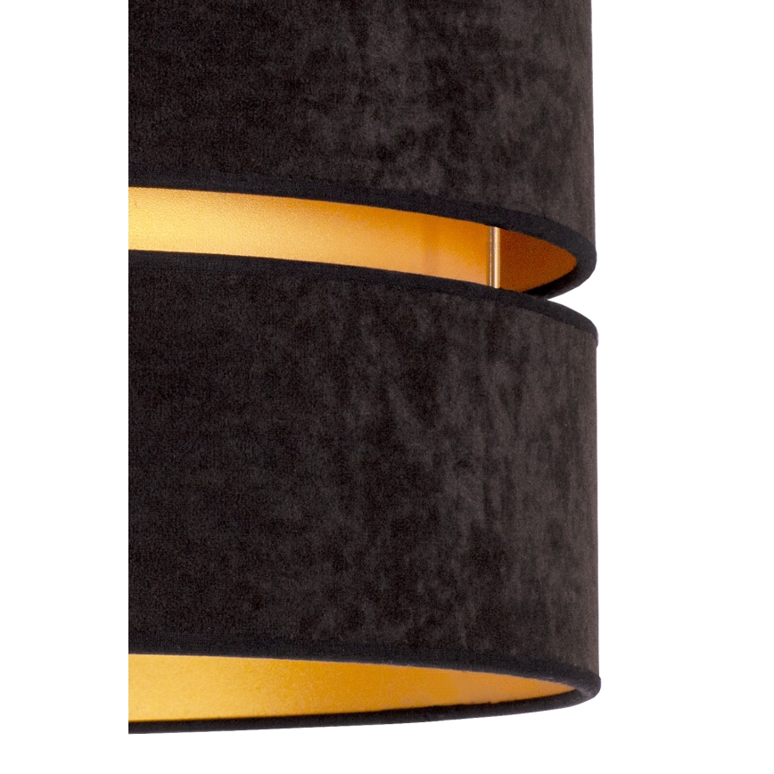 Duolla - Lámpara de techo DUO 1xE27/15W/230V diá. 40 cm negro/dorado