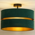 Duolla - Lámpara de techo DUO 1xE27/15W/230V diá. 40 cm verde/dorado