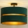 Duolla - Lámpara de techo DUO 1xE27/15W/230V diá. 40 cm verde/dorado