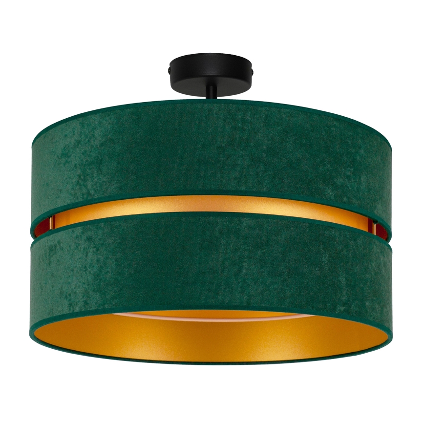 Duolla - Lámpara de techo DUO 1xE27/15W/230V diá. 40 cm verde/dorado