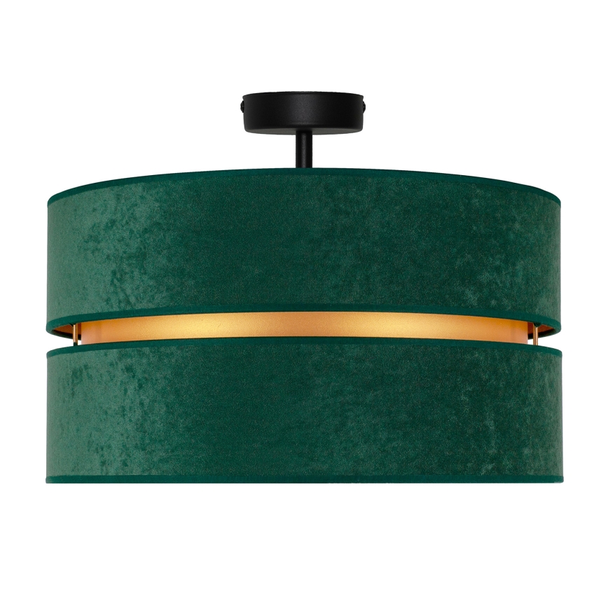 Duolla - Lámpara de techo DUO 1xE27/15W/230V diá. 40 cm verde/dorado