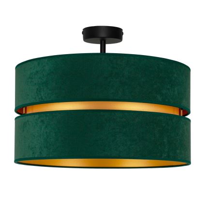 Duolla - Lámpara de techo DUO 1xE27/15W/230V diá. 40 cm verde/dorado