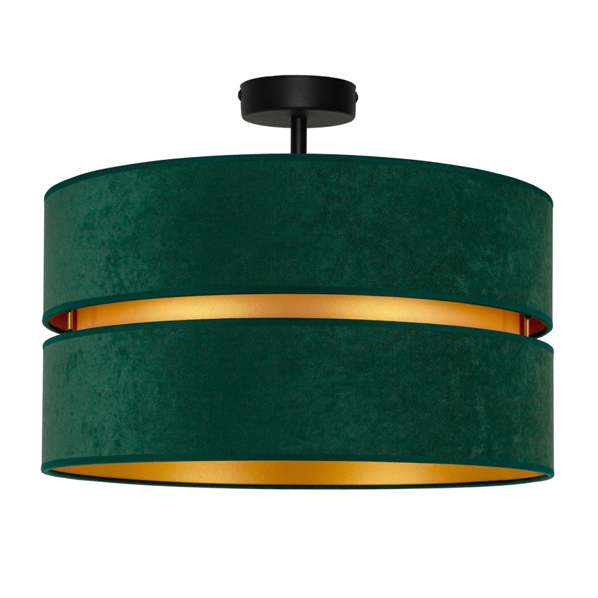 Duolla - Lámpara de techo DUO 1xE27/15W/230V diá. 40 cm verde/dorado