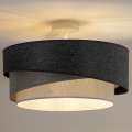 Duolla - Lámpara de techo KOBO 1xE27/15W/230V diá. 45 cm gris/blanco