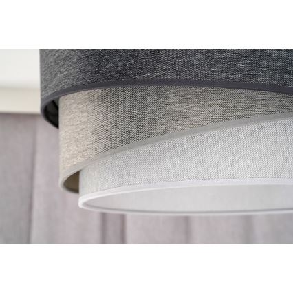 Duolla - Lámpara de techo KOBO 1xE27/15W/230V diá. 45 cm gris/blanco