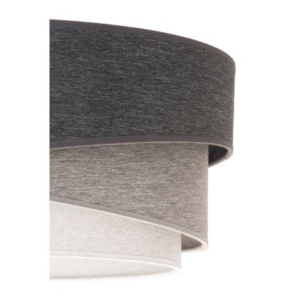 Duolla - Lámpara de techo KOBO 1xE27/15W/230V diá. 45 cm gris/blanco