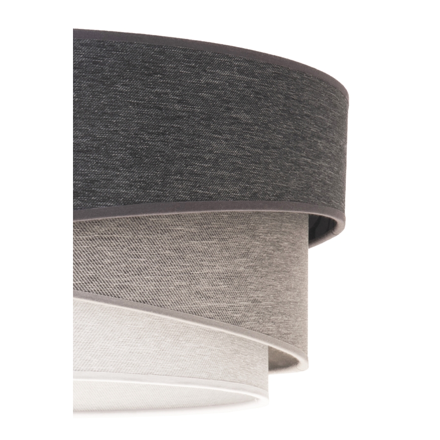 Duolla - Lámpara de techo KOBO 1xE27/15W/230V diá. 45 cm gris/blanco